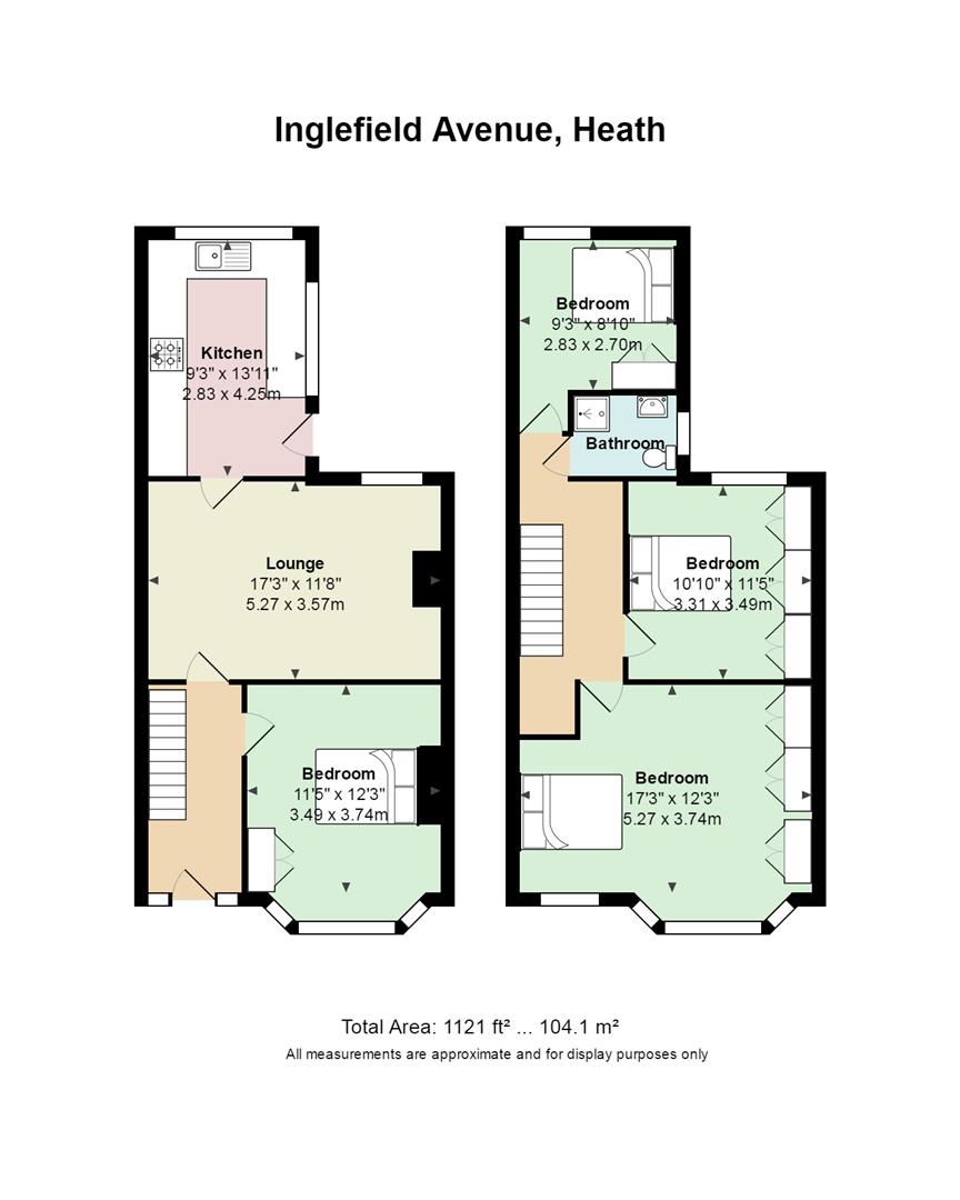 Floorplan for Inglefield Avenue, Heath